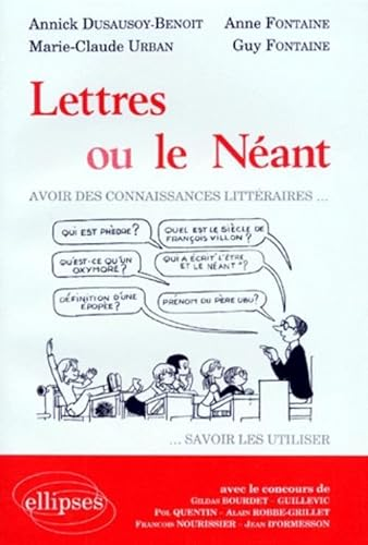 Lettres ou le Néant