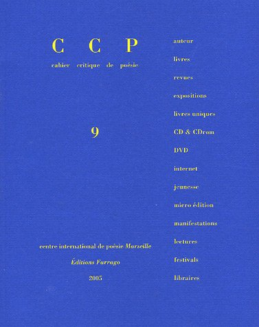Cahier critique de poésie (CCP)