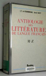 Anthologie des littératures de la langue française