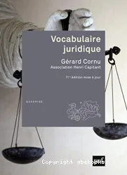 Vocabulaire juridique