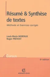 Résumé & [et] synthèse de textes