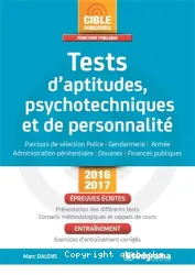 Tests d'aptitudes, psychotechniques et de personnalité