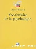 Vocabulaire de la psychologie