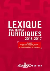 Lexique des termes juridiques