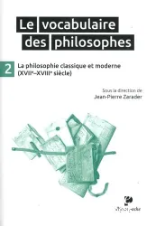 Le vocabulaire des philosophes