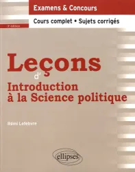 Leçons d'introduction à la science politique