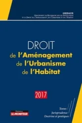 Droit de l'aménagement, de l'urbanisme, de l'habitat