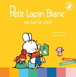 Petit Lapin Blanc va sur le pot