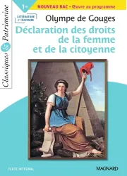 La Déclaration des droits de la femme et de la citoyenne