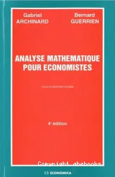 Analyse mathématique pour économistes