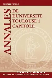 Annales de l'université Toulouse 1 capitole