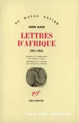 Lettres d'Afrique