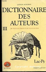 Dictionnaire des auteurs - Tome 3